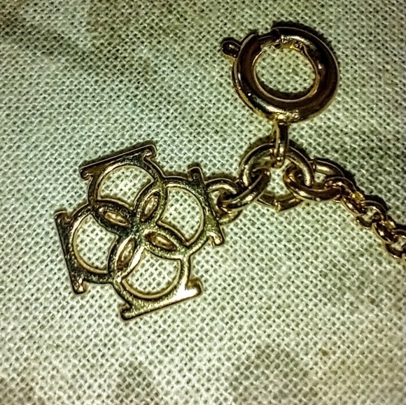 ANN TAYLOR GOLD RHINESTONE BAUBLE NECKLACE - Picture 5 of 10